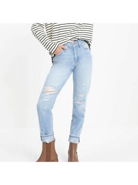VICI Monroe High Rise Rigid Distressed Straight Jeans 25
